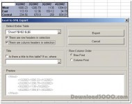 Excel to XML Export Software screenshot